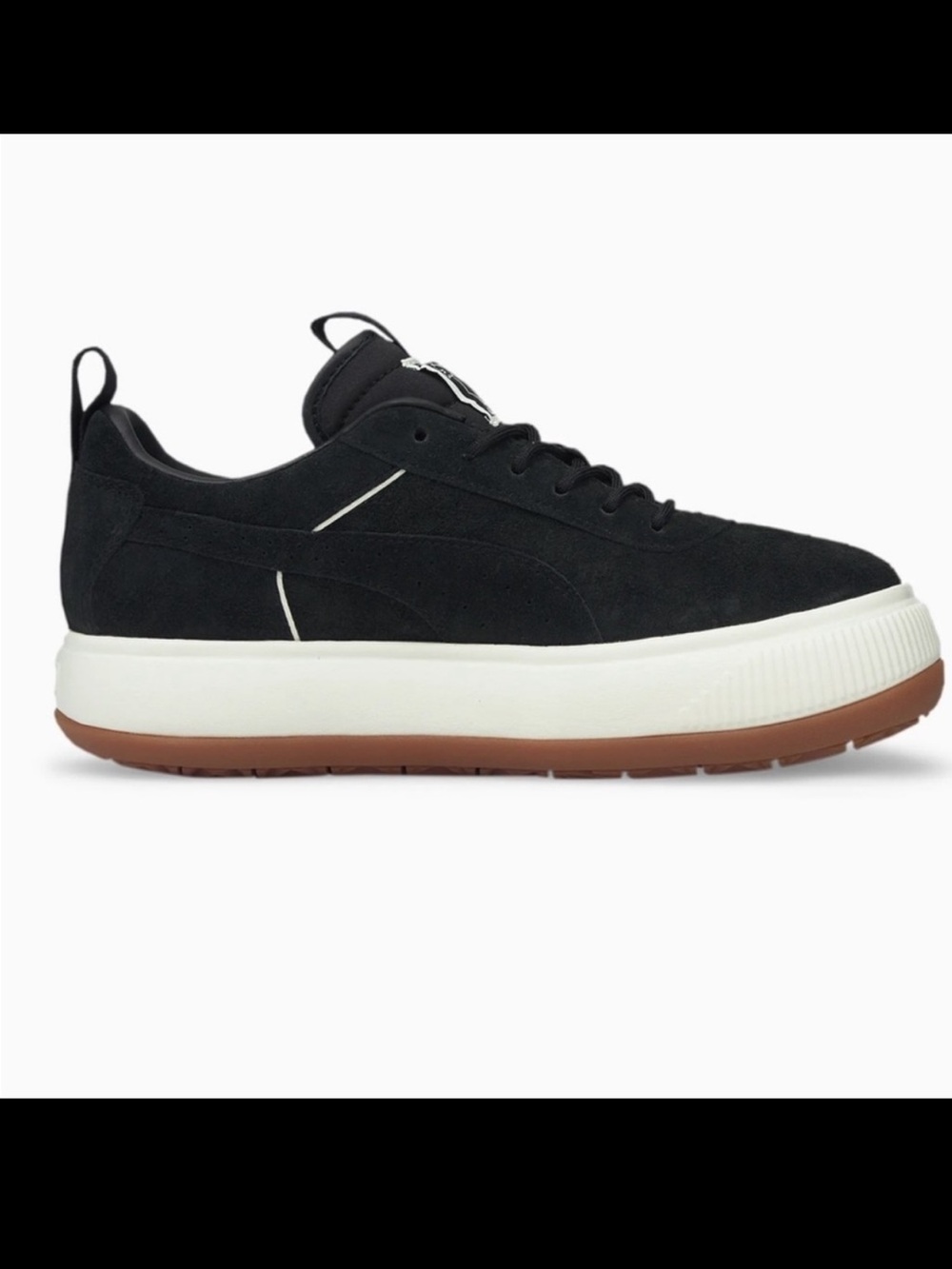 Puma black suede Mayu sneaker flatform platform gum sole